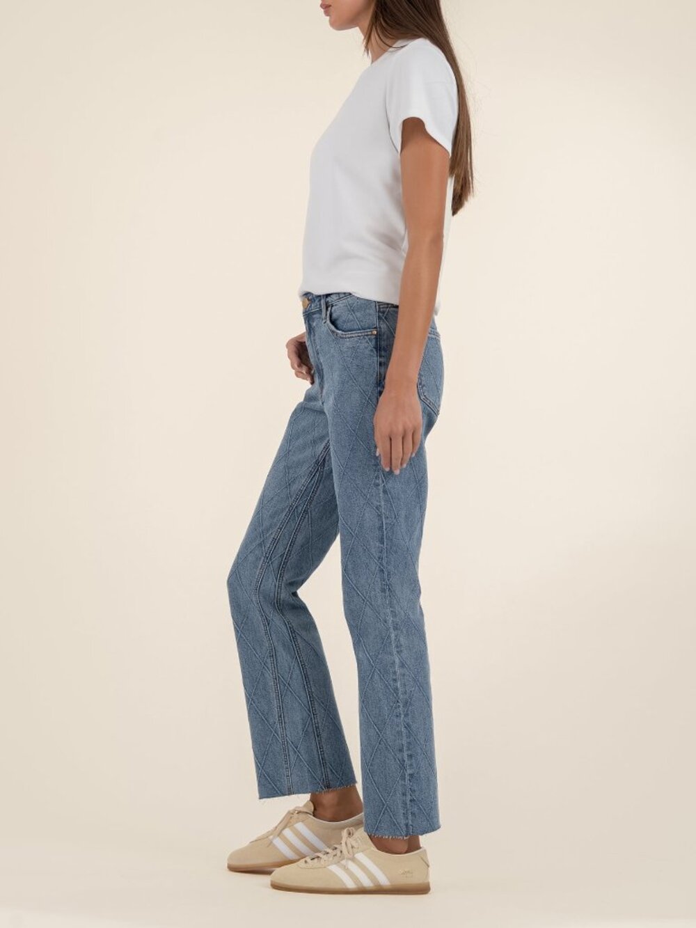 Kut from the Kloth Kelsey High Rise Ankle Flare Size 88 / Abloom W/Medium Base W - Picture 2 of 4
